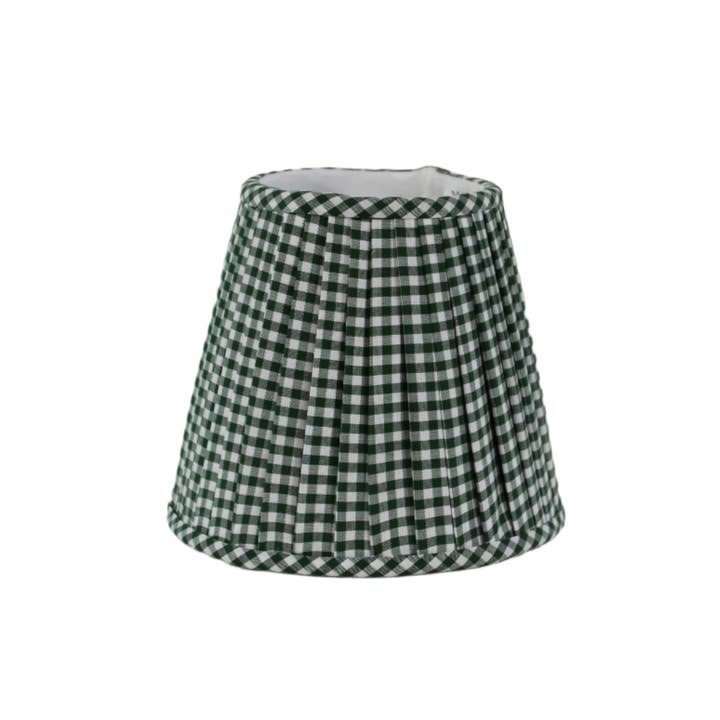Maison Maison Design Shade Cover (Gingham in Green) for wholesale by Maison Maison Design