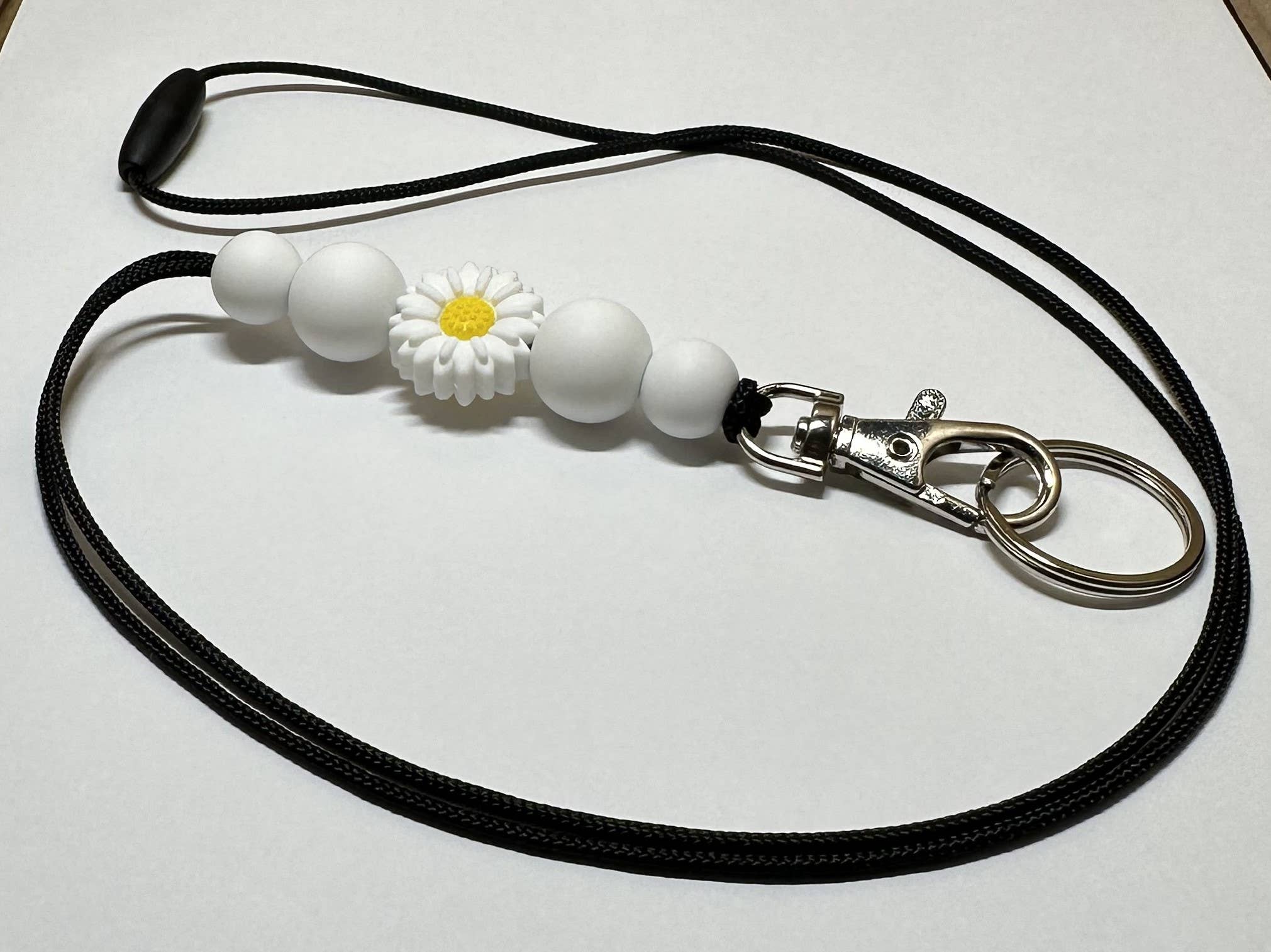 Kendra's Designs - Wholesale Lanyard - Women's - Daisy Flower Lanyard | Teacher Lanyard | ID Badge Holder1