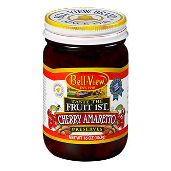 Taste The Fruit 1st Cherry Amaretto Preserves 16oz. for wholesale by Bell-View Brand Foods