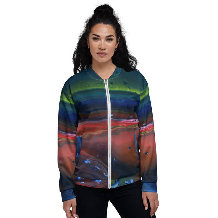 Blouson aviateur unisexe pour la vente par Rainbow City