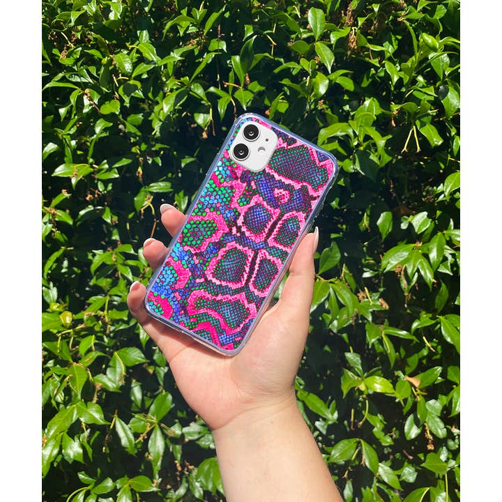 Holographic Snakeskin Phone Case for wholesale by The Goblin Saloon