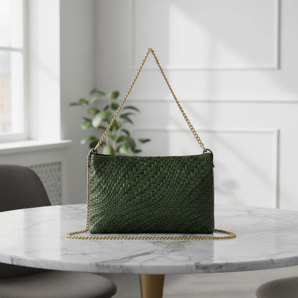 TAKEASY – Engroshandel Crossbodytaske - Dame – Grid Ruskind Læder Crossbody Taske19