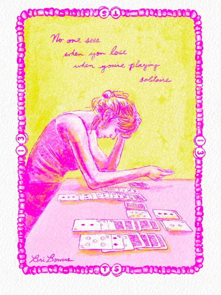 Taylor Swift Solitaire Print for wholesale by Bri Bowers