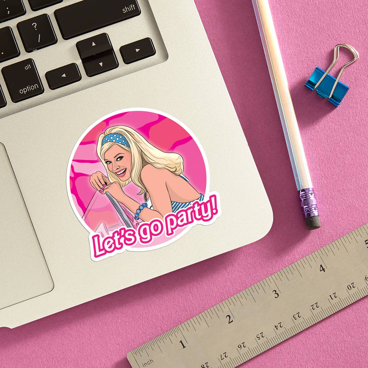 THE FOUND – wholesale Sticker – Barbie Let's Go Party Die Cut Sticker1