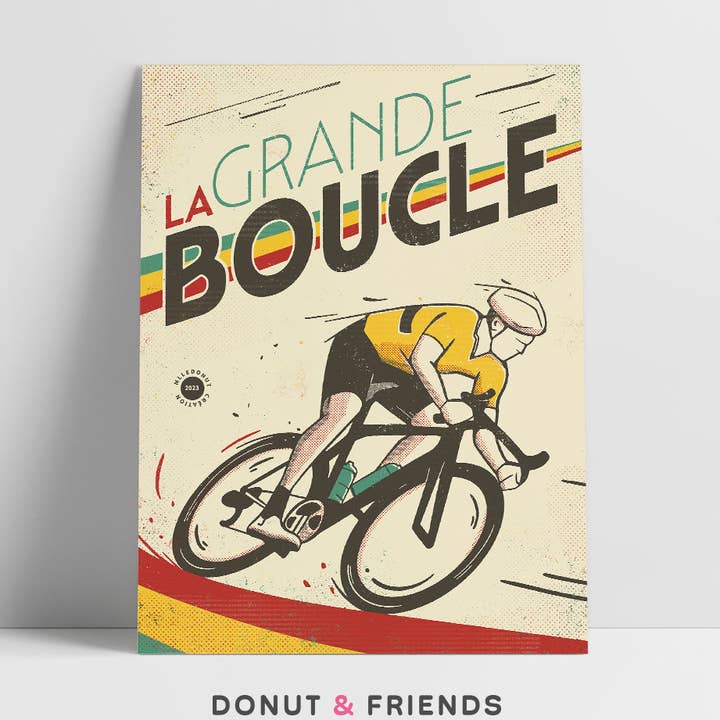 Affiche Vélo - La Grande Boucle pour la vente par Donut and Friends