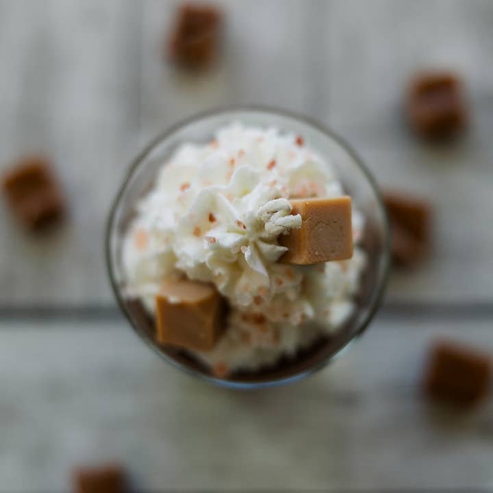 Candles By Laura - Wholesale Novelty Candle - Dessert Candle Salted Caramel Truffle Soy Tumbler