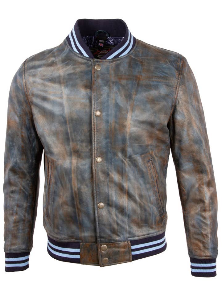 U0D8 Men's Tricolore Bomber Jacket for wholesale by Aviatrix