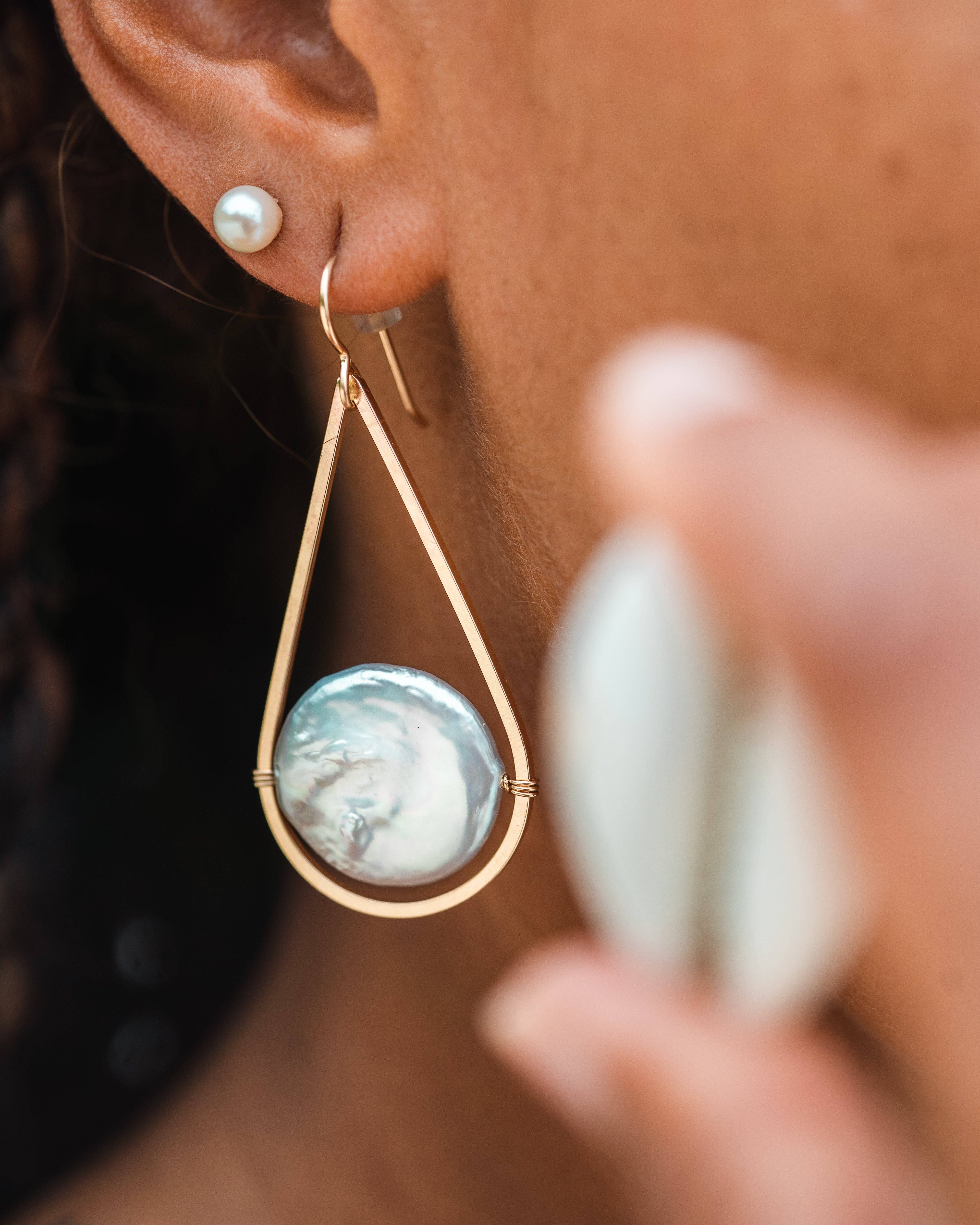 Lotus Jewelry Studio - Wholesale Stud/Post Earrings - Kara Pearl Stud Earrings2