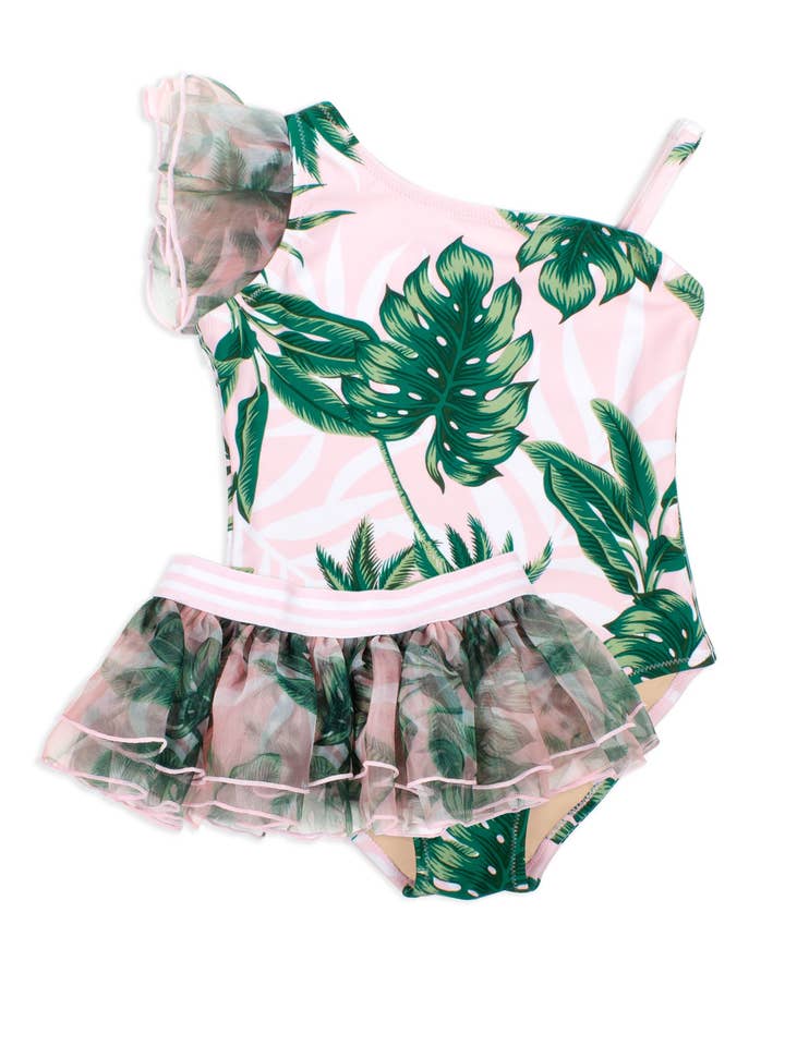 organza 1 shoudler w. tutu - rosa palm för wholesale av Shade Critters - EU