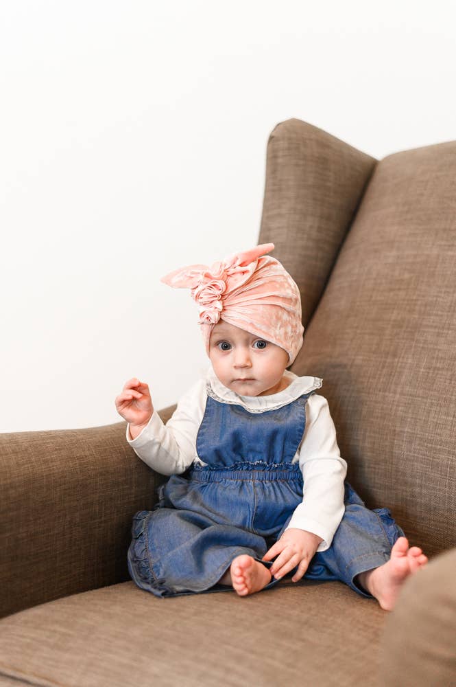 BluTaylor® - Wholesale Baby Headwrap - Baby - Vintage Head Wrap Hat - Crushed Blush2