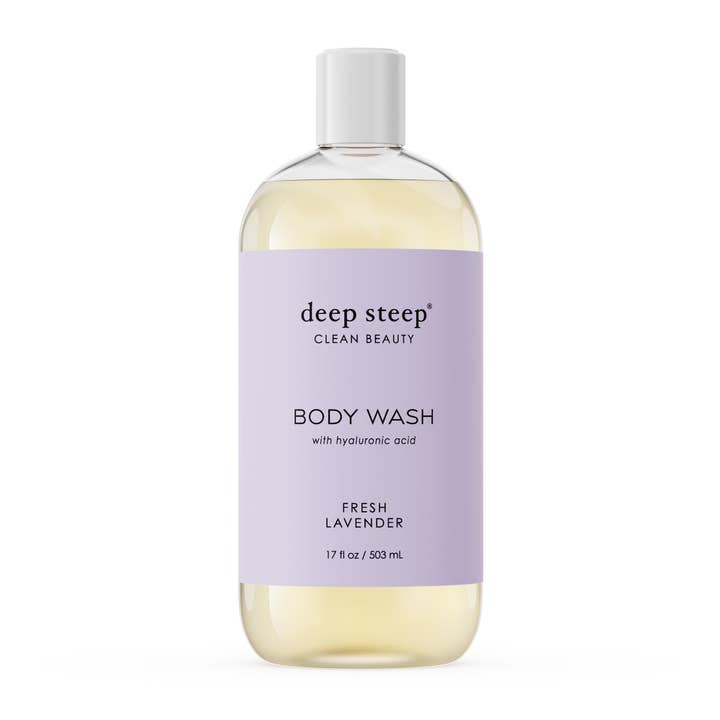 Deep Steep Clean Beauty - Wholesale Body Wash/Shower Gel - Body Wash - Fresh Lavender 17oz