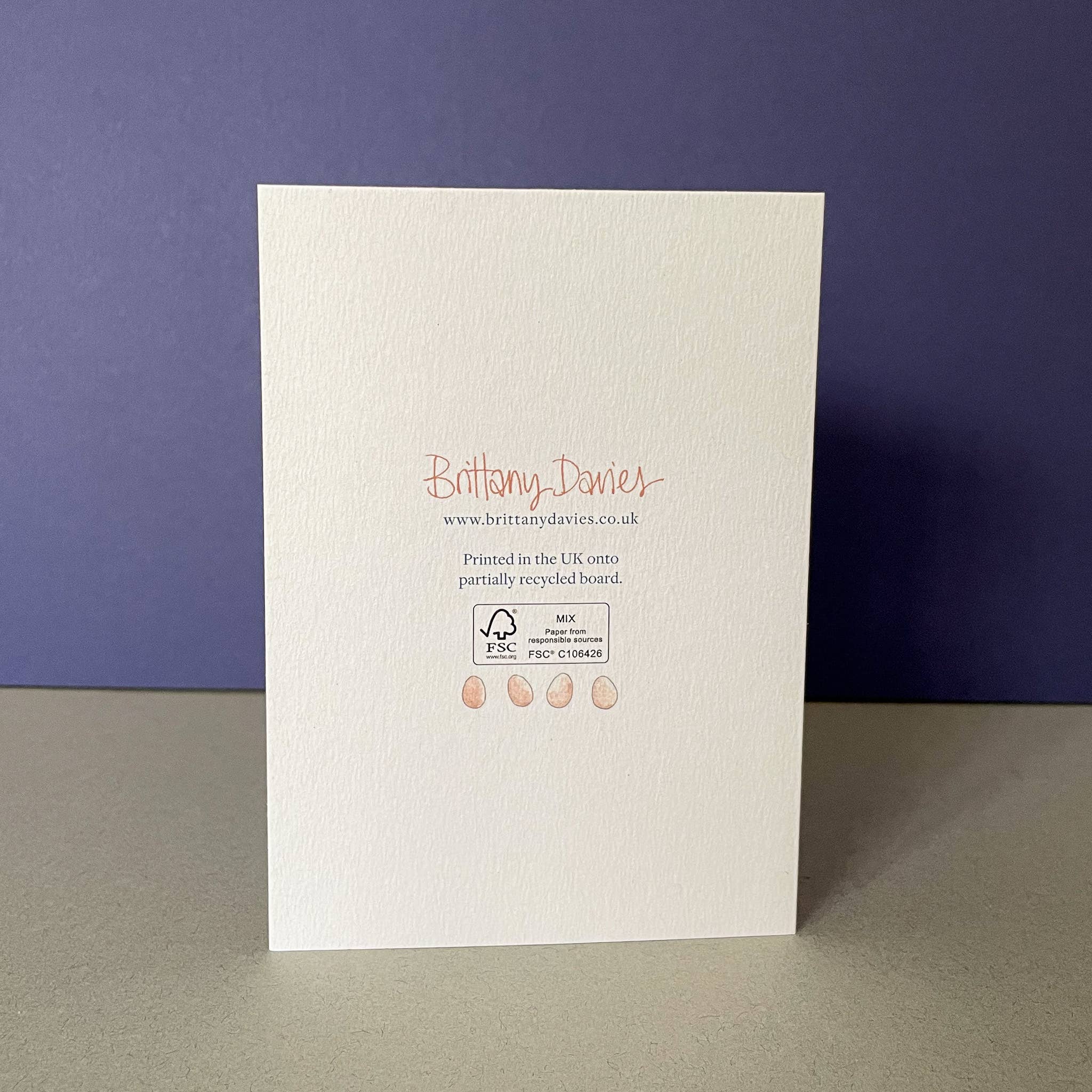 Brittany Davies Illustration – Großhandel Grußkarten für den Alltag – Notizkarte mit Hühnchenmotiv, gesprenkelt2