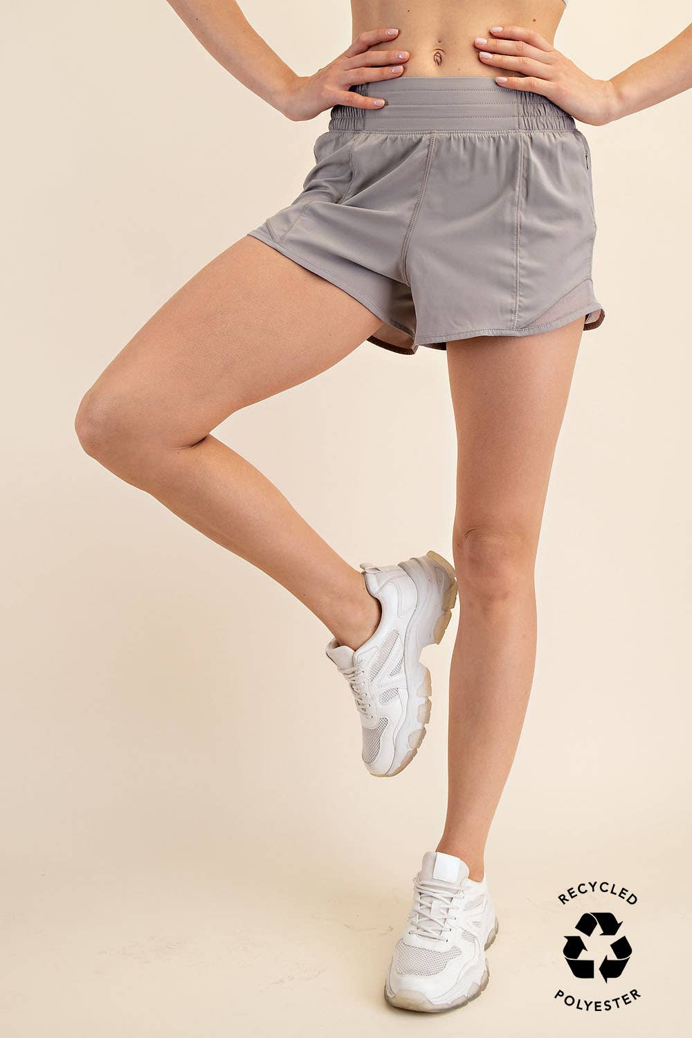 Rae Mode - Wholesale Athletic Shorts - Women's - RECYCLED ACTIVE SHORT WITH MESH68