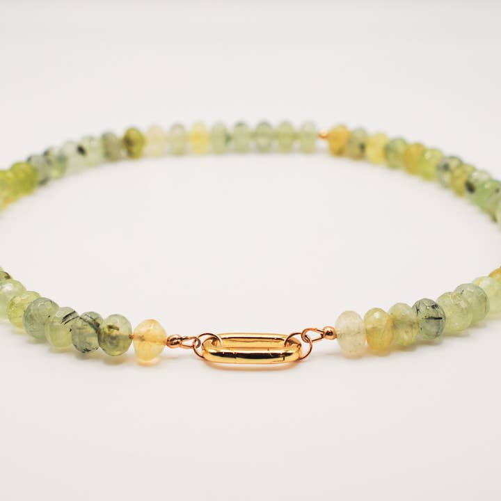 Prehnite Radiance Necklace for wholesale by Ripple | Reiki Infused Jewelry