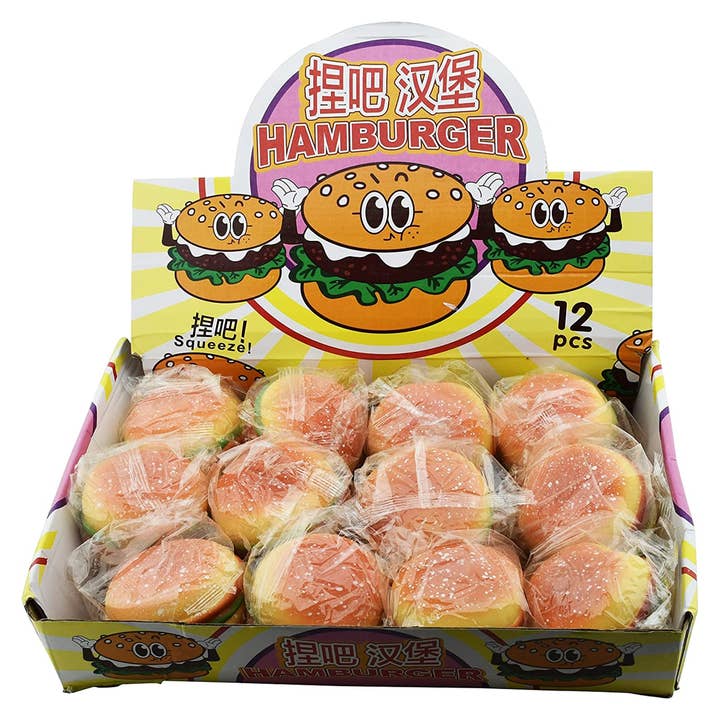 JSBlueRidge Toys - Wholesale Fidget Toy - Kids - Hamburger Squeeze Soft Fidget Kids Toy8