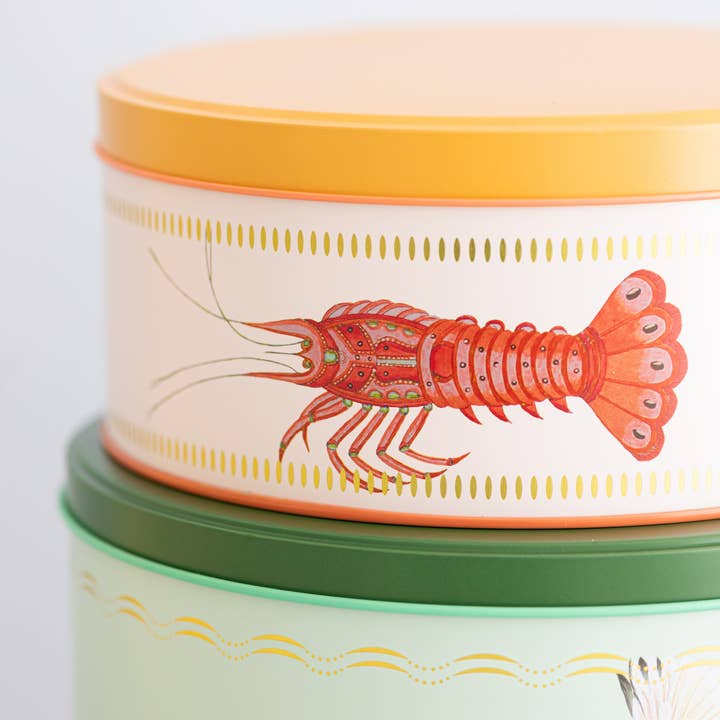 Yvonne Ellen - Wholesale Food Storage Container - Yvonne Ellen Lobster/elephant/ibis Round Cake Tins (set Of 3