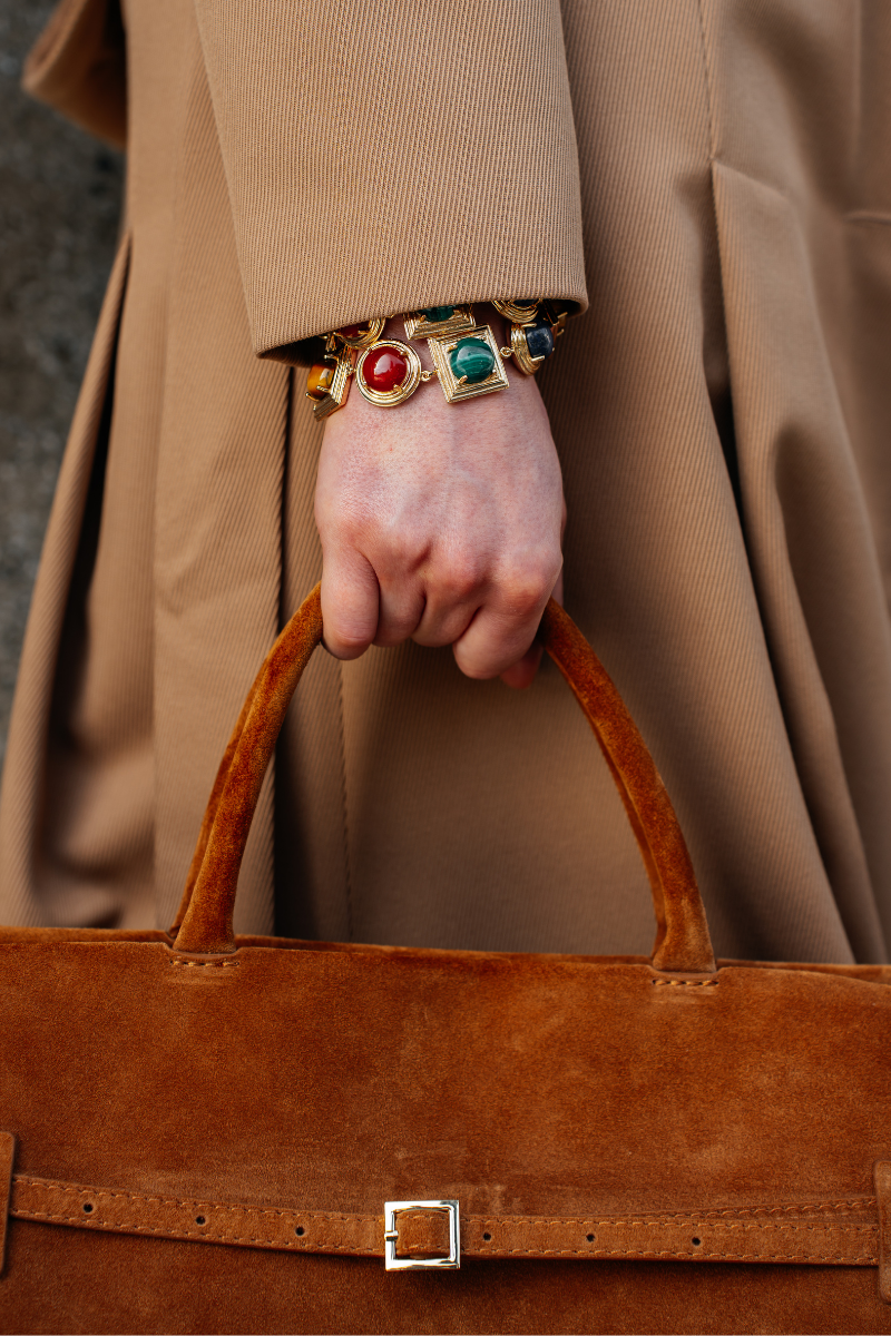 Ninon - Wholesale Link & Chain Necklace - Lykia Lapis Kaplangözü Akik Malahit Bileklik1