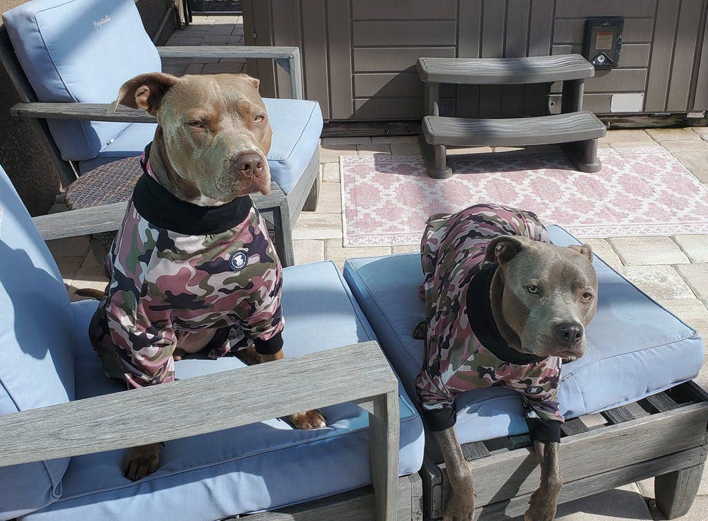 Pittie Clothing Co. - Wholesale Pet Pajamas - Dog - Classic Green Camo Pit bull Pajamas5