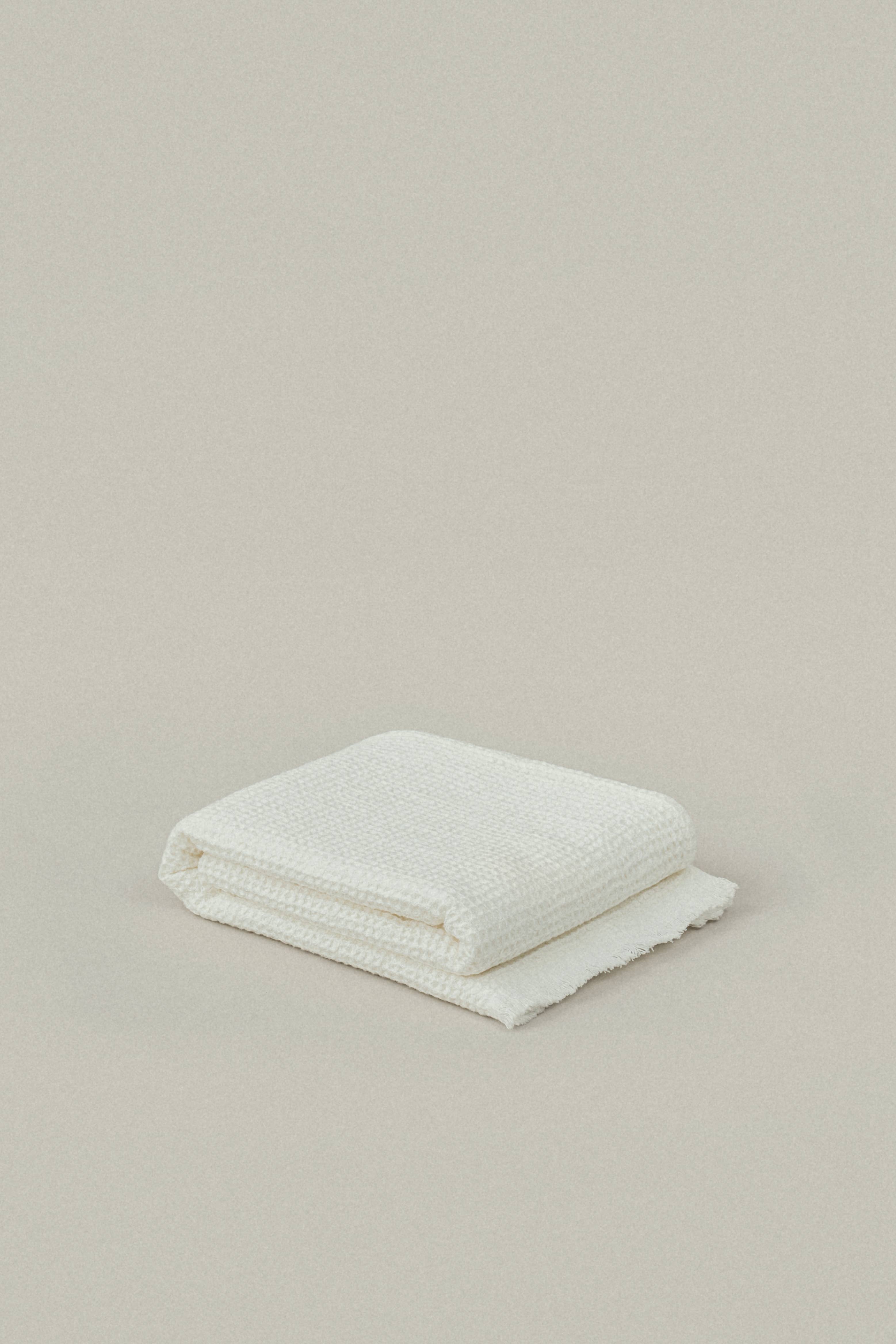 SUNNY HOME - Wholesale Bath Towel - Everyday Waffle Towels – Soft White5