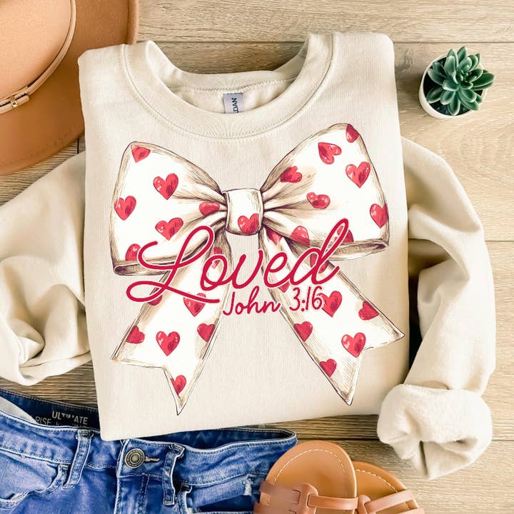 Geliebtes Bow-Sweatshirt für den Großhandel von Blazing Oaks Clothing Company