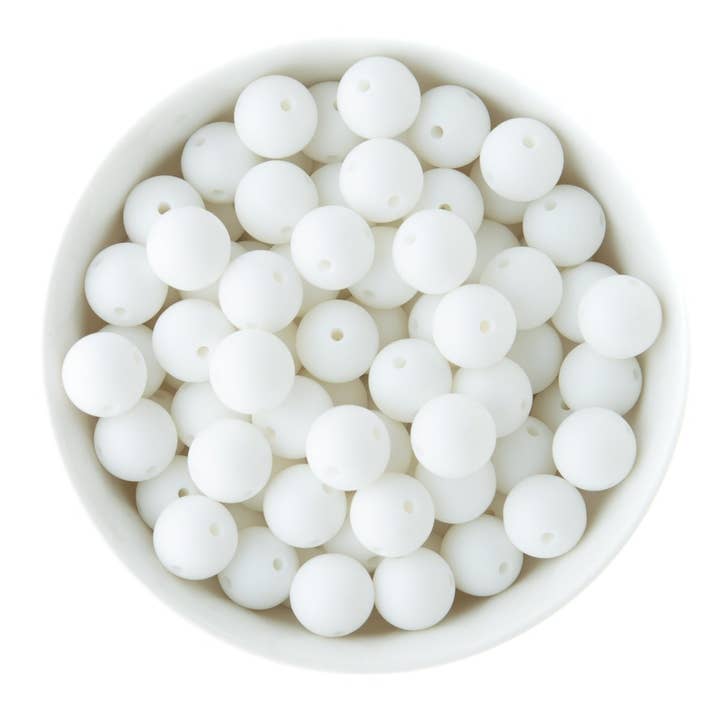 Cara & Co Silicone Craft Supply - Vente Perle - Perles rondes en silicone à double trou2