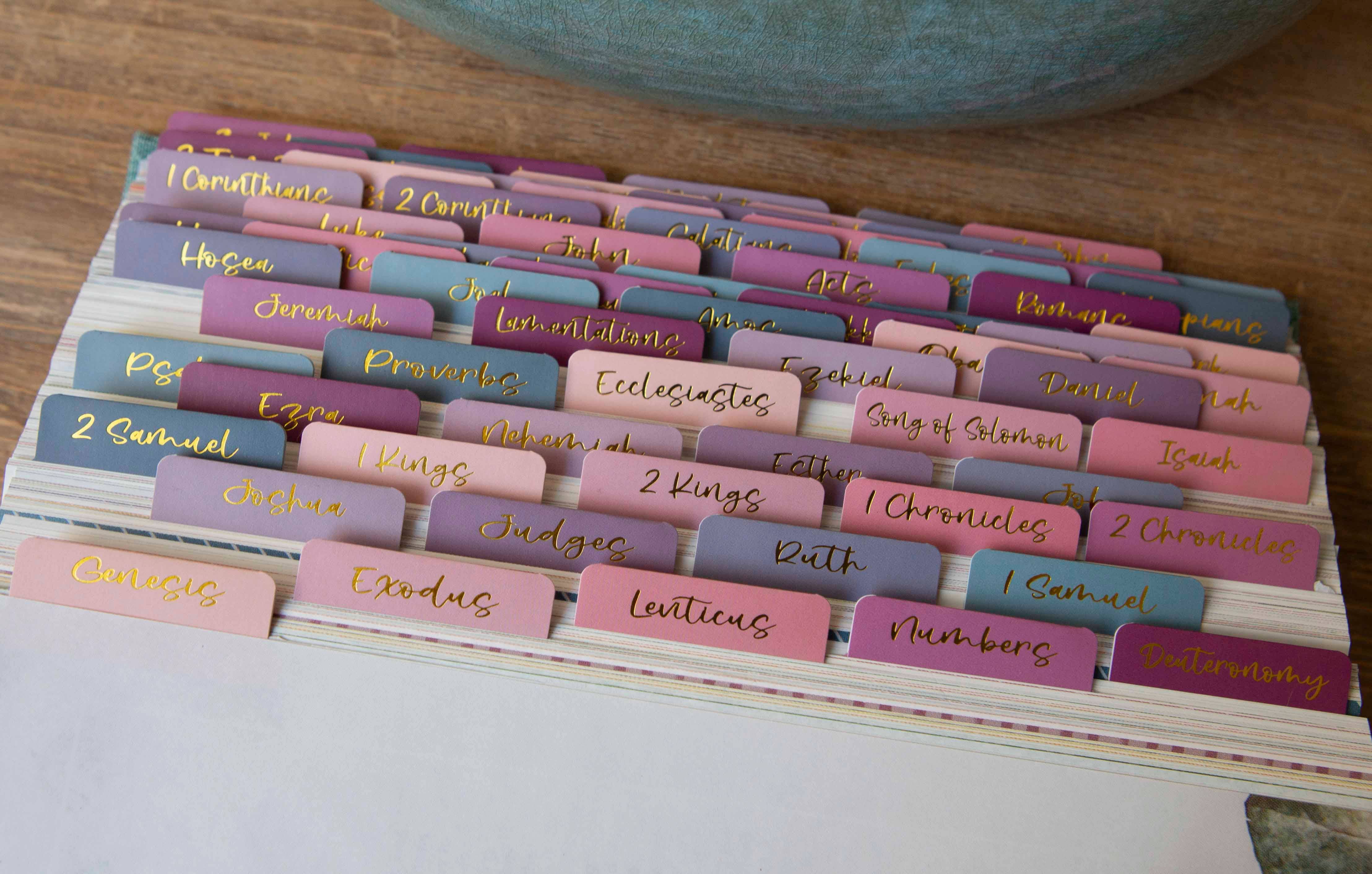Chosen & Cherished - Wholesale Bookmark - Ombre Bible Index Tabs | Colorful Bible Tabs7