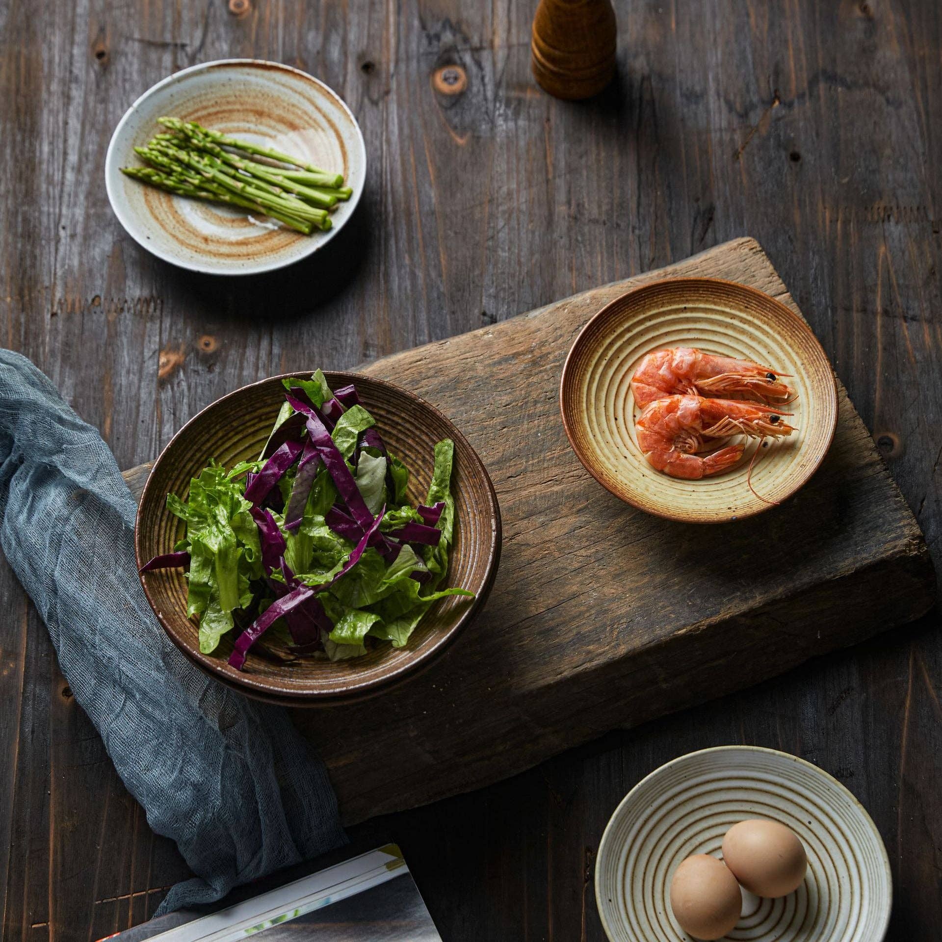 Gohobi （We cover U.S. import duties） - Wholesale Decorative Plate/Dish/Bowl - Gohobi Handmade Japanese Style Stoneware Pasta Bowl Plate8