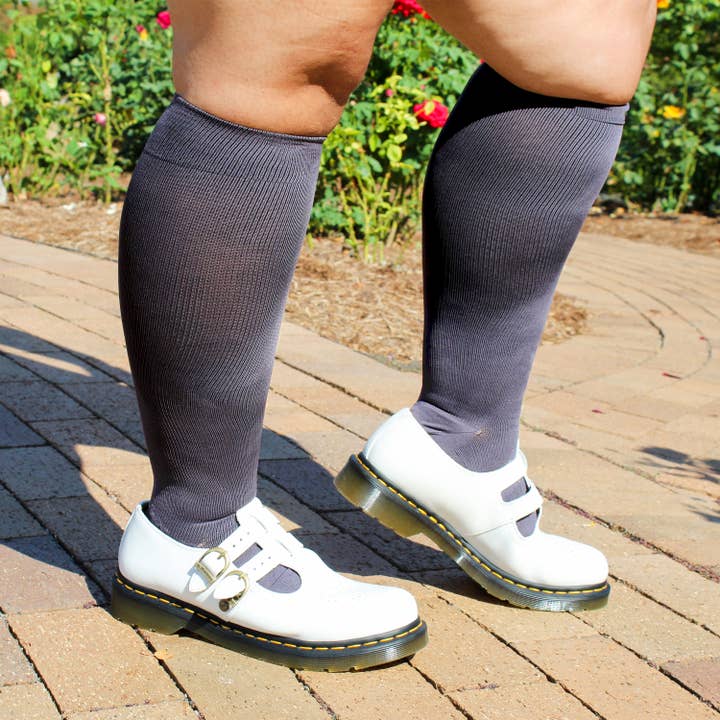 Dr. Motion - Wholesale Socks - Women's - Cotton | WIDE-CALF Knee-high Compression Socks for Women3