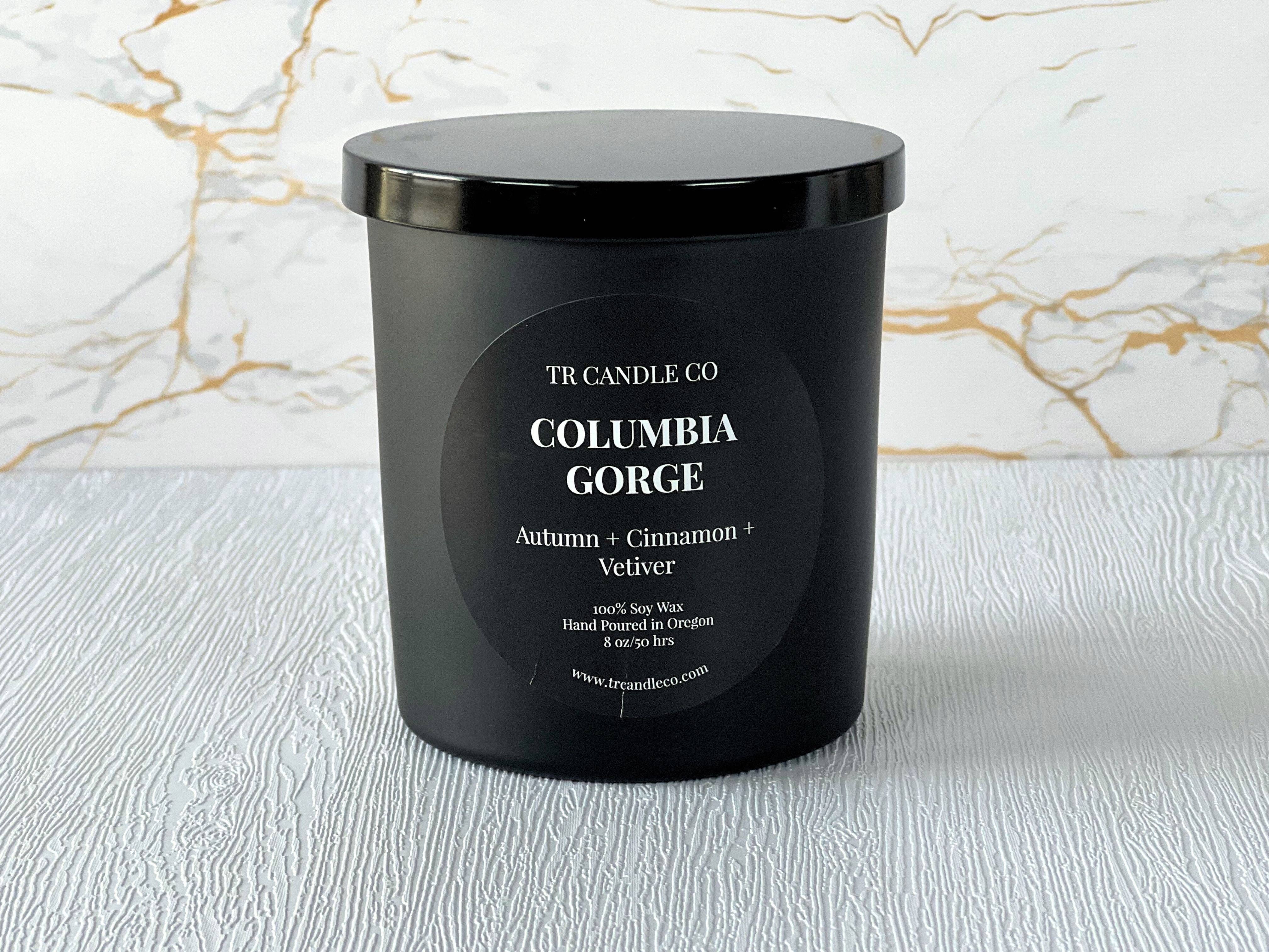 TR Candle Co - Wholesale Jar/Filled Candle - Columbia Gorge 8 oz - Black Jar2