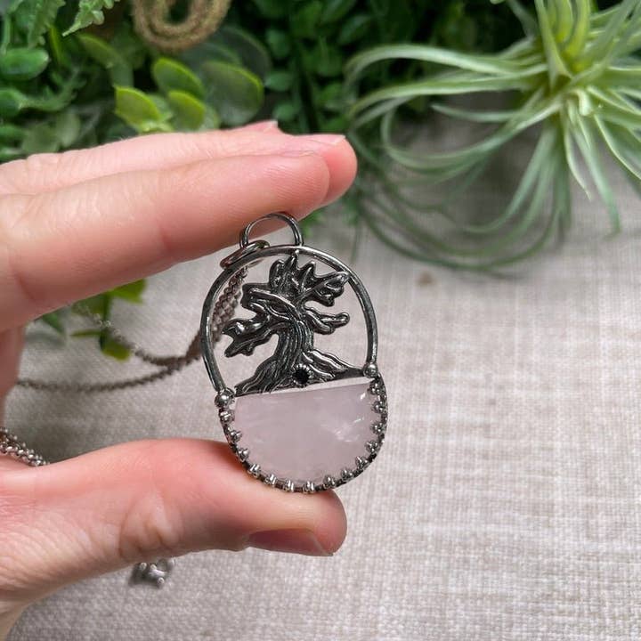 Copper Ashes - Wholesale Pendant/Charm Necklace - Crystal Tree of Life Necklace10