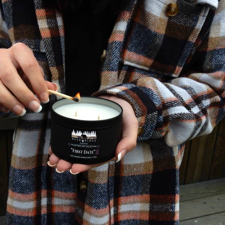 "First Date" 6 oz. Candle for wholesale by Bear Ridge Essentials