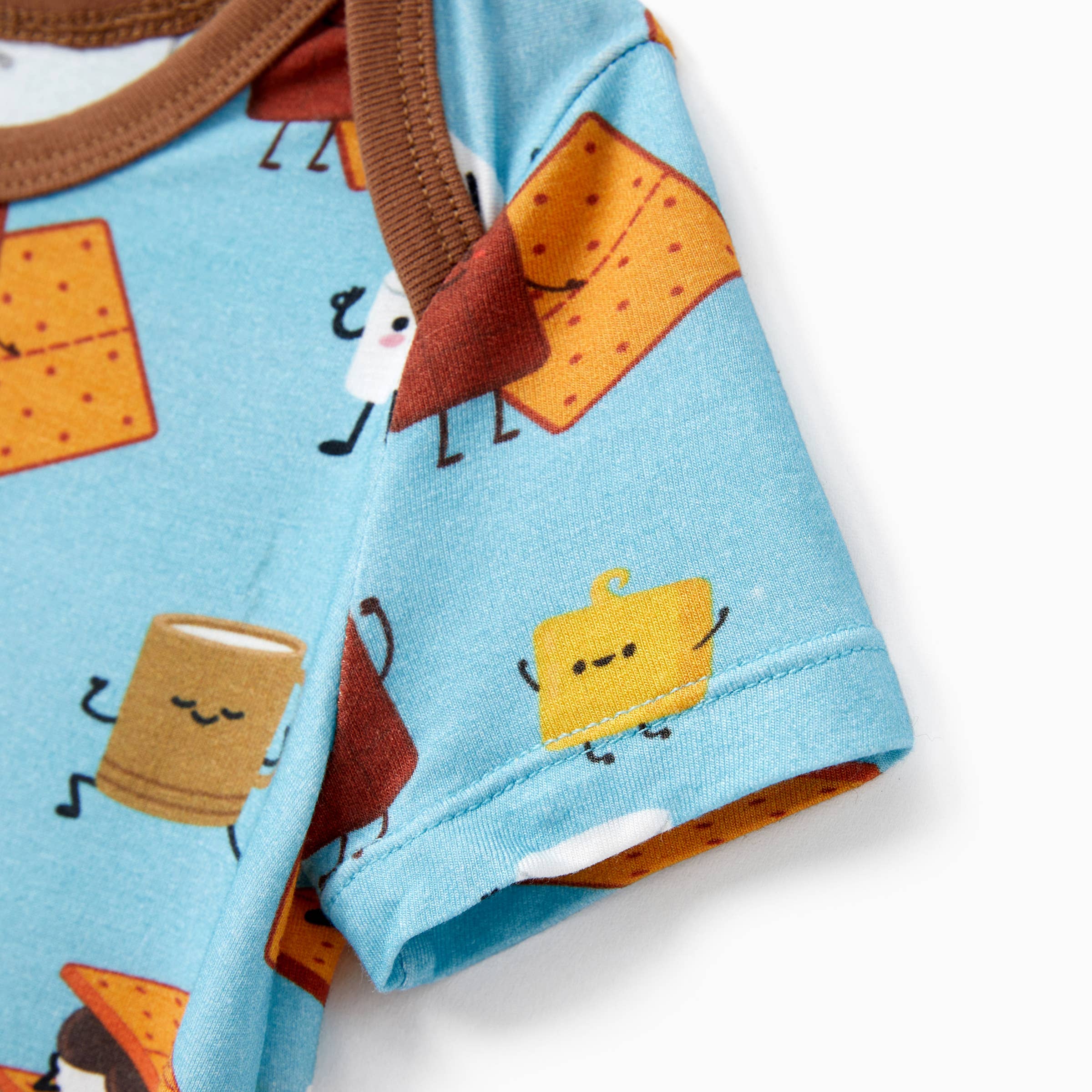 Green Bamboo Family Matching PJs Sets Cute Tops & Long Pants for wholesale on Faire8