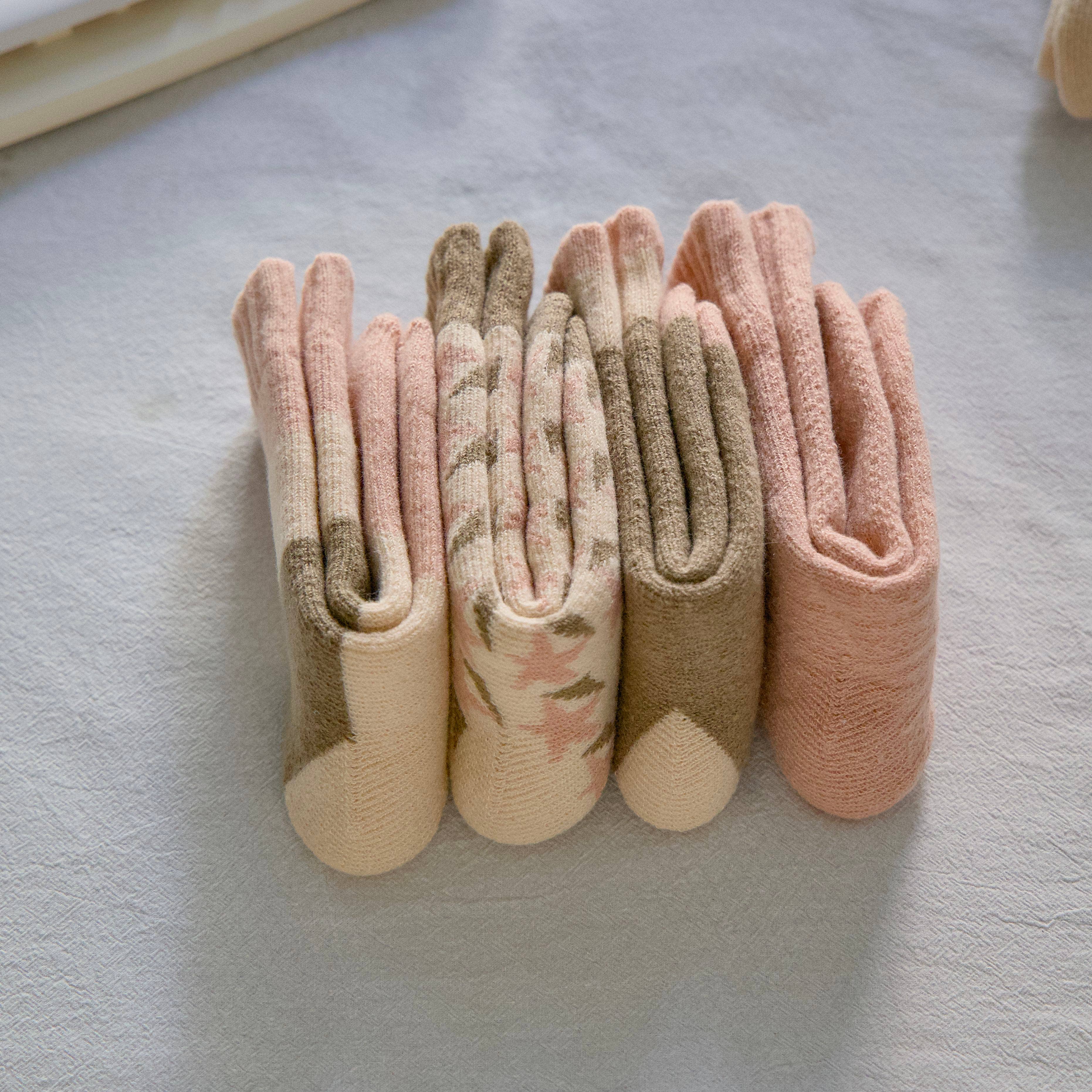 Happy Knits - Venta al por mayor Calcetines - Mujer - Calcetines gruesos de lana para mujer - Calidez acogedora en rosa6