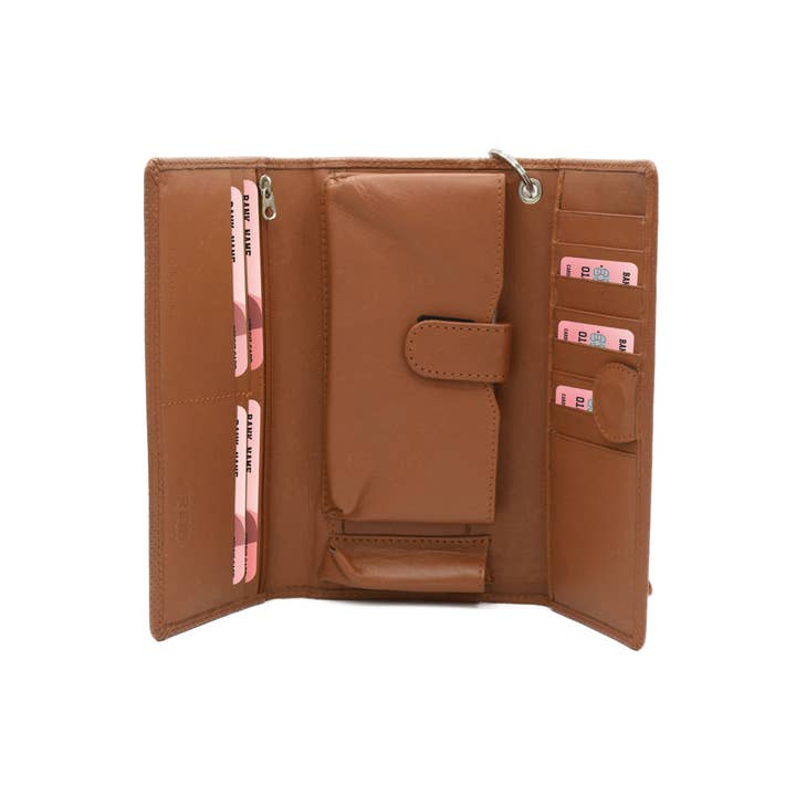 Zerimar 1942 - Wholesale Wallet - Women's - Zerimar Cartera de Piel Mujer | Cartera de Mano 21x10 cms1