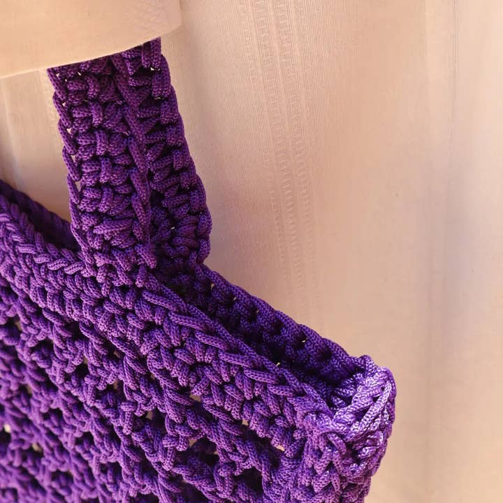 Néda - Wholesale Tote Bag - Women's - Handmade Nylon Crochet Handbag - KARINE (several colors available)4
