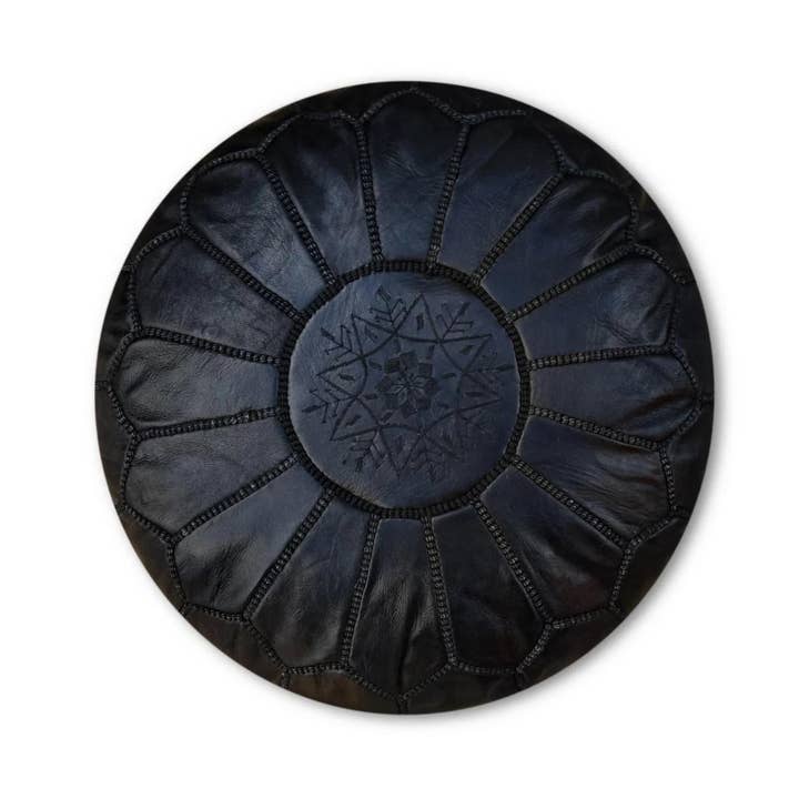 HandHappiness - Wholesale Pouf - Moroccan Ottoman pouf - Handmade Leather Pouf9