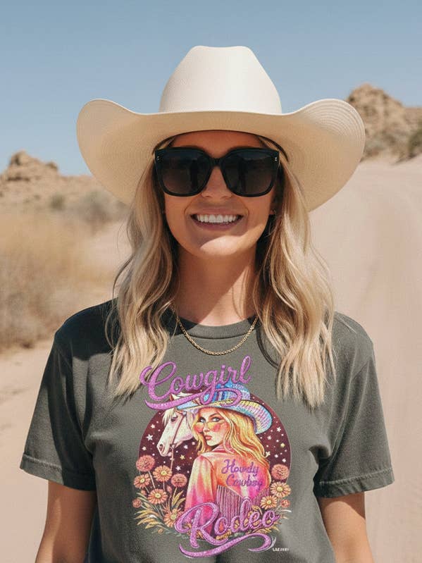 BC DTF COWGIRL RODÉO T-SHIRT T-SHIRTS, T-SHIRTS, pour la vente par L&B Life