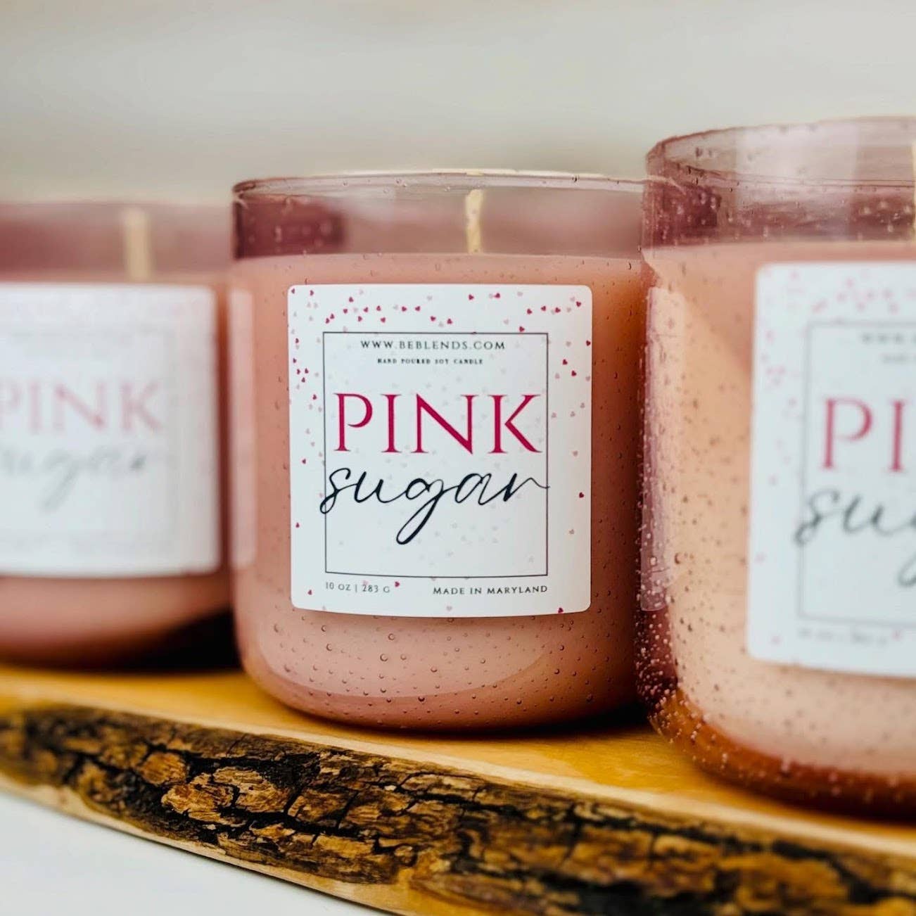 Be Blends | Soy Candles & Natural Products - Wholesale Jar/Filled Candle - Pink Sugar Soy Candle | Valentines Day Gifts | 10oz Candle1