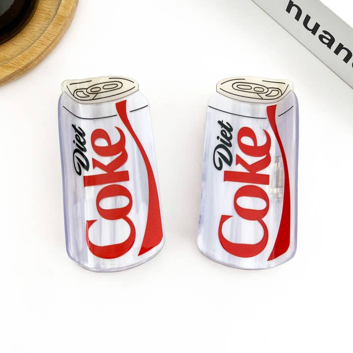 Diet Coke Bottle Hair Claw Clip, Fun Acetate Hair Accessory for wholesale on Faire2