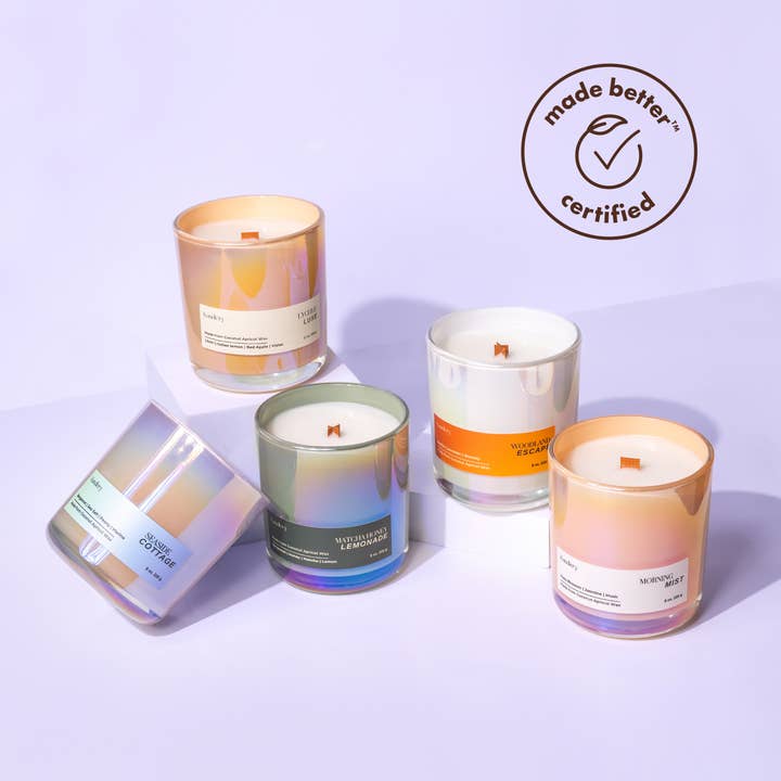 Kandlery - Wholesale Jar/Filled Candle - Morning Mist | Yuzu Lemon Rosemary | 8 oz Candle2