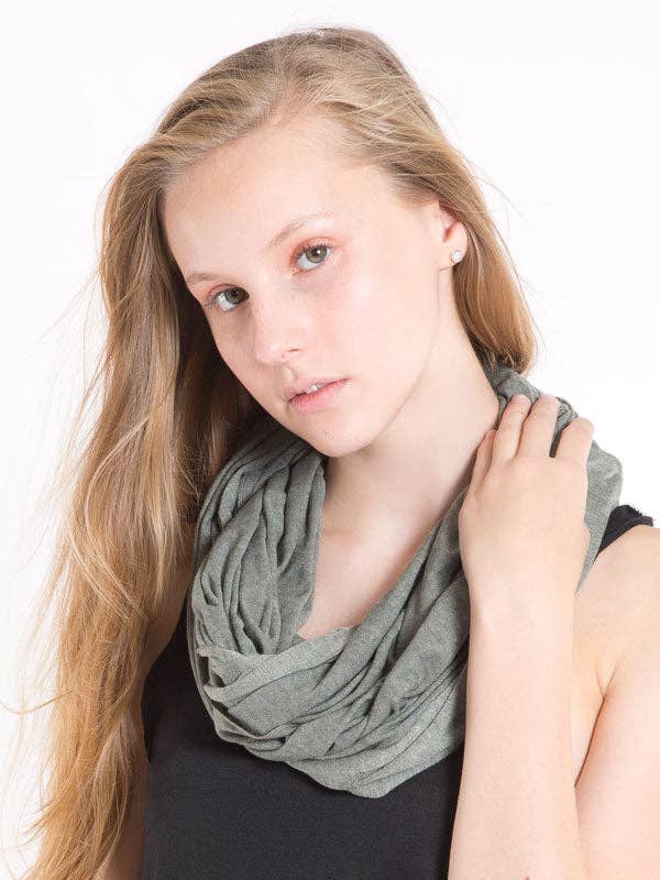 Infinity Scarf, Moss Green for wholesale by Sugar And Bruno