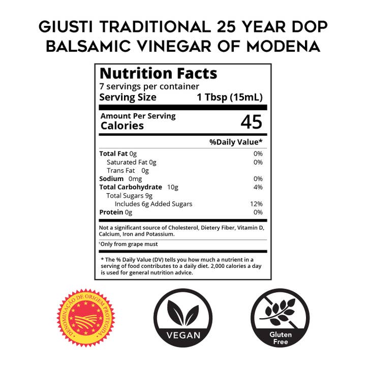 Giusti - Wholesale Vinegar - Traditional Balsamic Vinegar Of Modena - "Extra Vecchio"