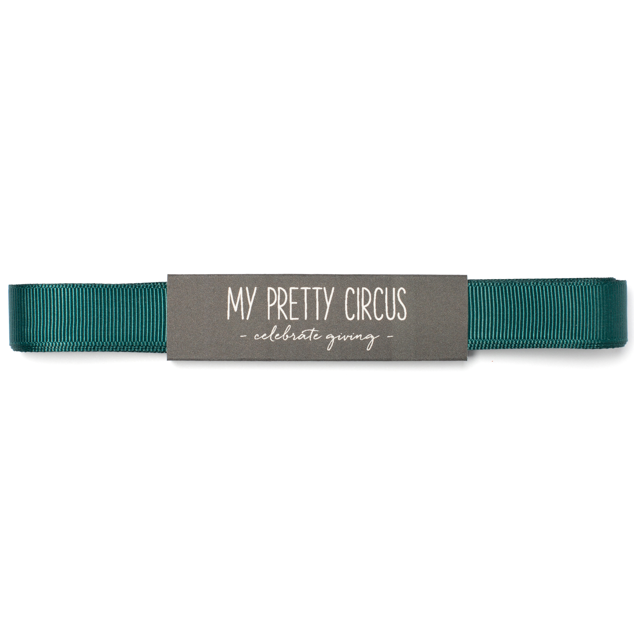 My Pretty Circus - Wholesale Ribbon - Gift Wrapping - Dark green gift ribbon, 16 mm x 5 m grosgrain ribbon easy to tie1