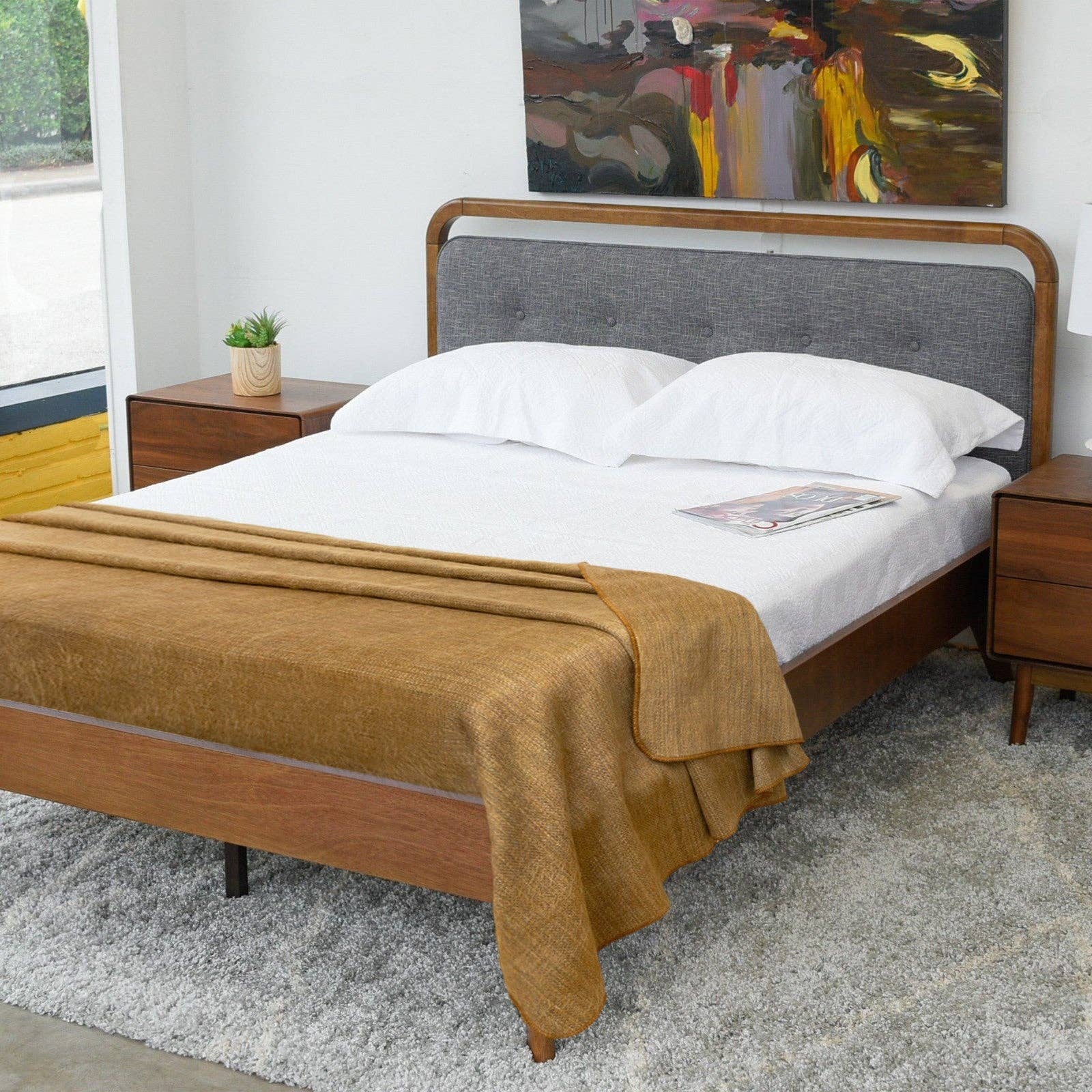 ECUALAMA – wholesale Throw blanket – Chilintomo - Double Density Baby Alpaca Wool Throw Blanket / Sofa Cover - Queen 94 x 65 - camel gold8