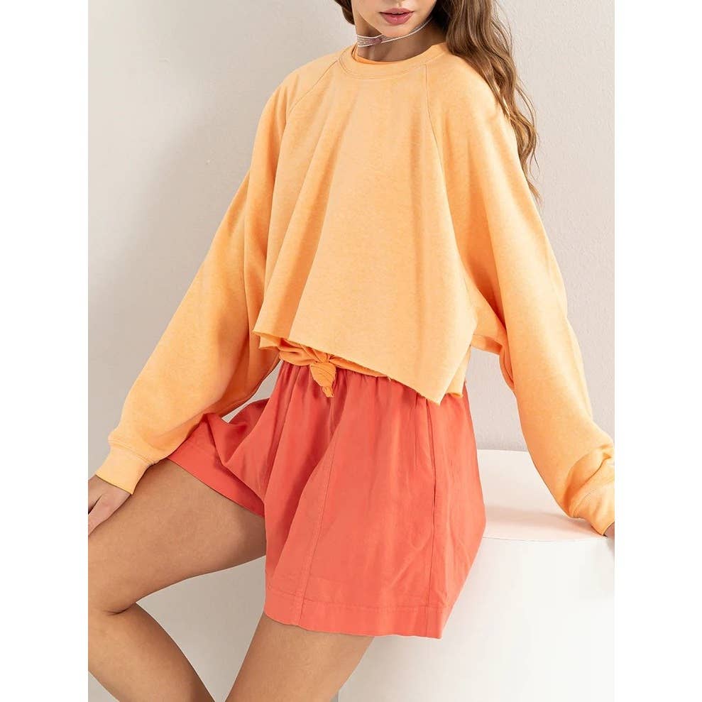 Apolline - Wholesale Sweatshirt - Women's - LAID BACK CROP SWEATSHIRT10