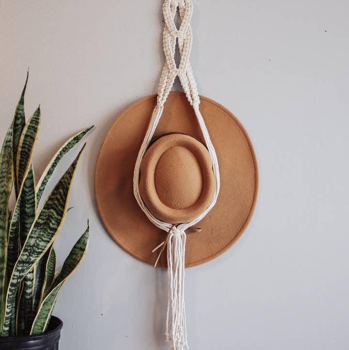 Modern Bo Studio - Wholesale Hat Rack - "Rori" - Macrame Hat Hanger8