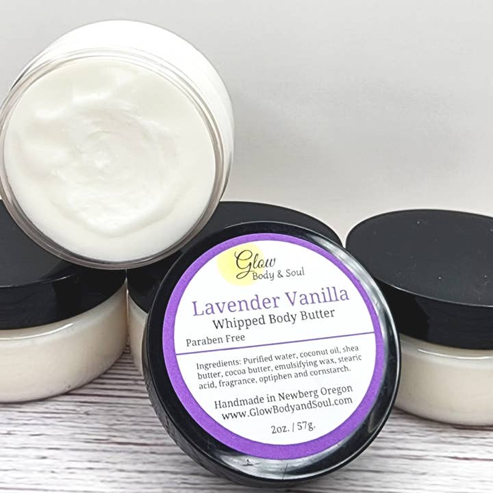 Glow Body and Soul - Wholesale Body Balm/Butter - Sample Size 2oz. body Butters, Choice of Scents1