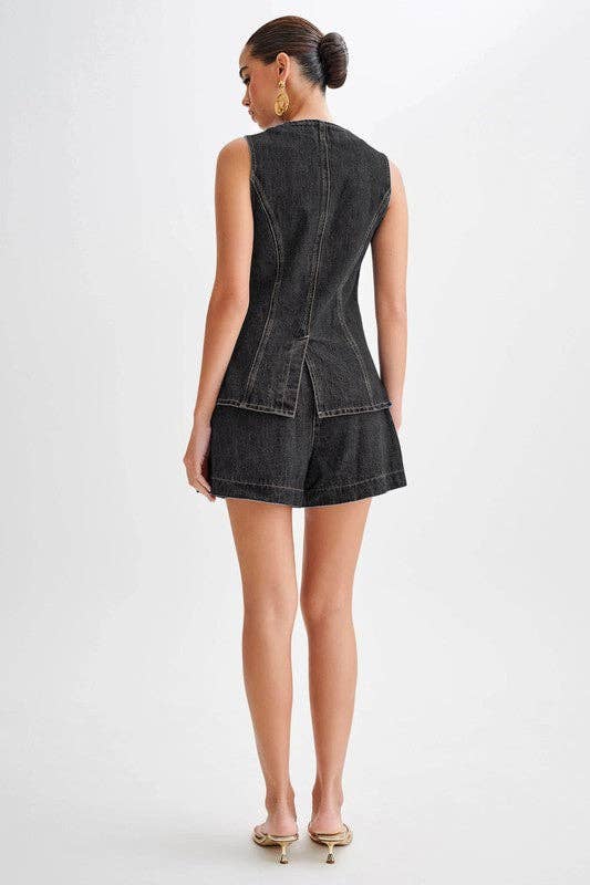 By Claude - Wholesale Top & Short Set (NOT Loungewear) - Women's - WOMEN FASHION DENIM TWO PIECE SET16