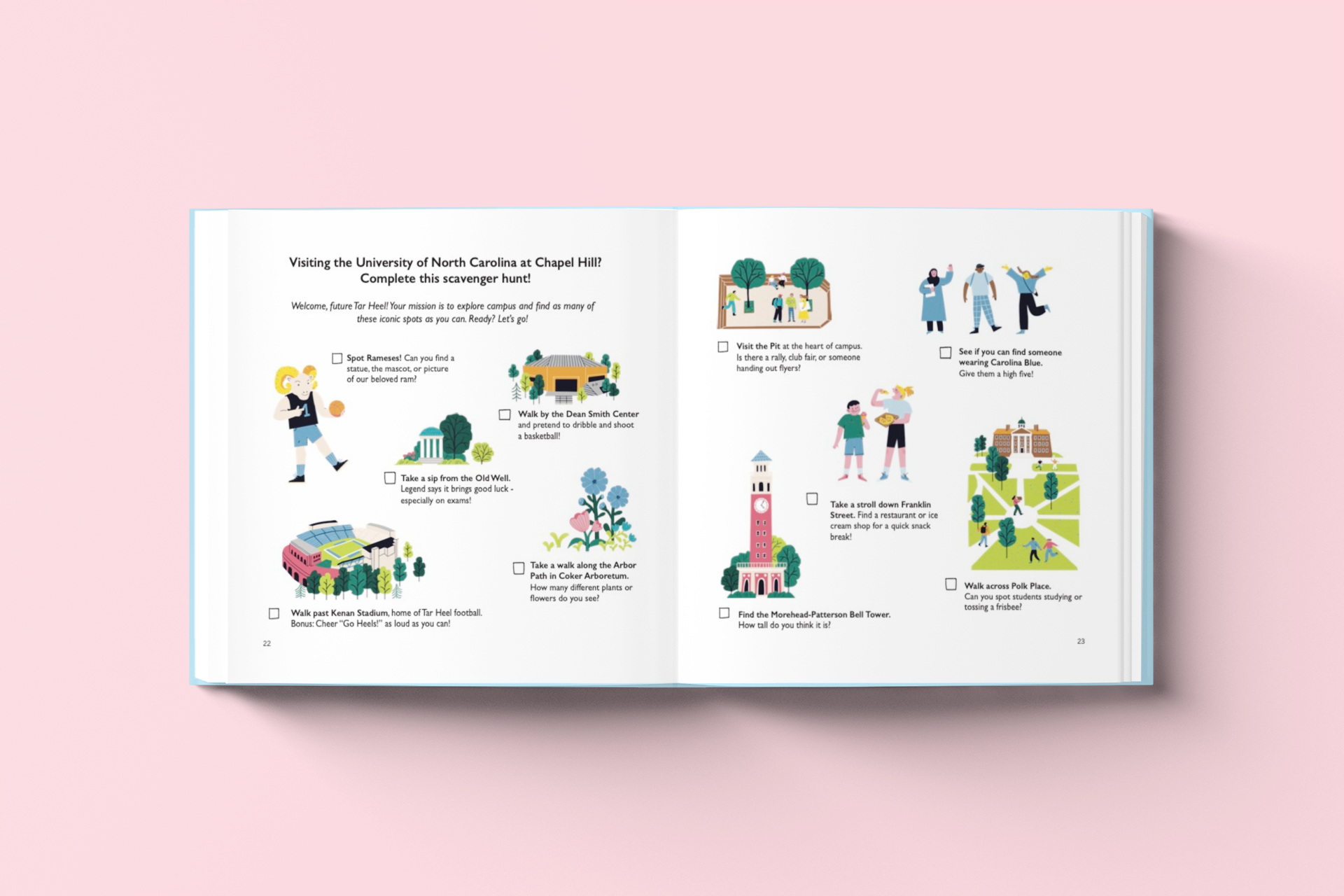 Collegiate ABCs - Wholesale Preschool Book (3-5) - University of North Carolina A to Z Children’s Book6