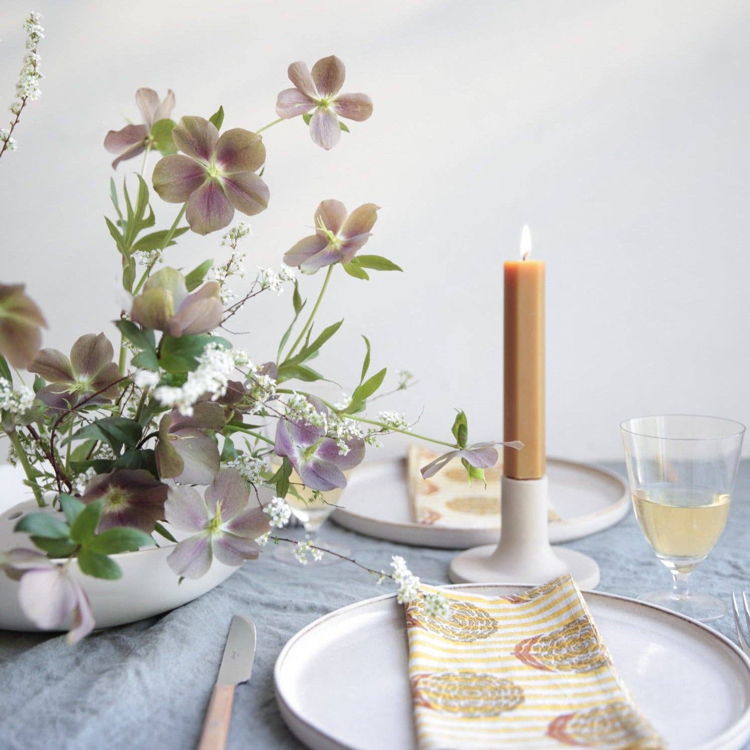 The Floral Society - Vente Bougies/bougeoirs coniques - Bougies effilées fantaisie de 6 pouces7